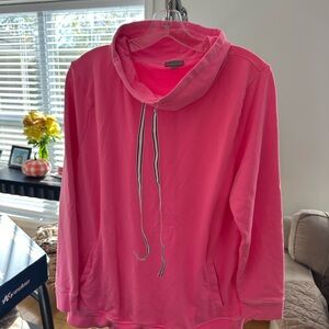 Talbots Vibrant Pink Cowl Neck Top